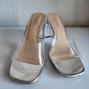 XOXO WOMENS VALLEY CLEAR SANDAL